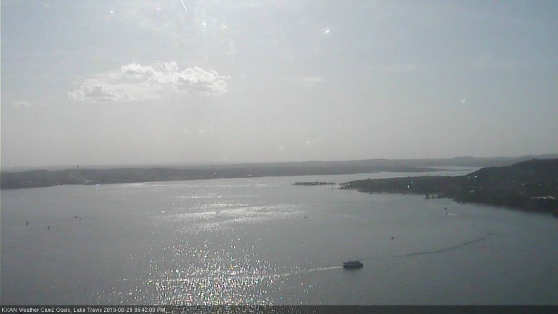 Lake Travis webcam, June 29, 2019 4:45 PM CT