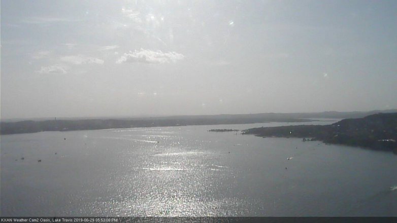 Lake Travis webcam, June 29, 2019 4:55 PM CT