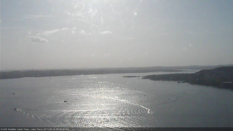 Lake Travis webcam, June 29, 2019 5:00 PM CT