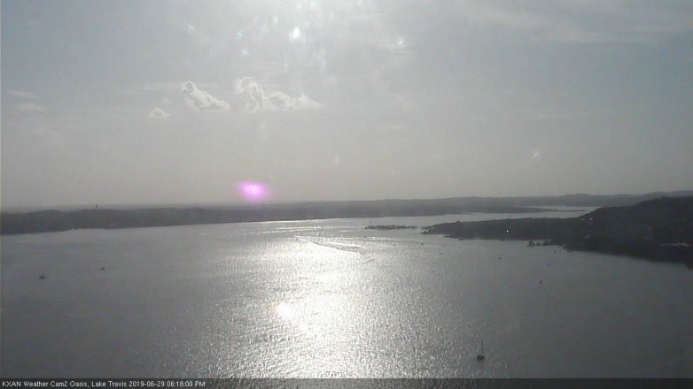 Lake Travis webcam, June 29, 2019 5:20 PM CT