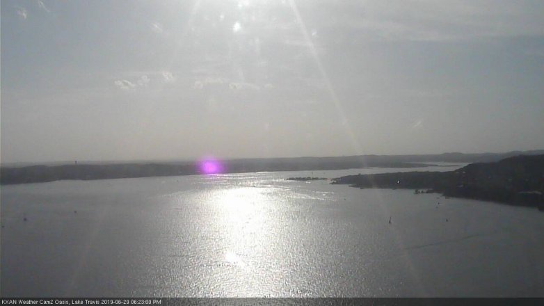 Lake Travis webcam, June 29, 2019 5:25 PM CT