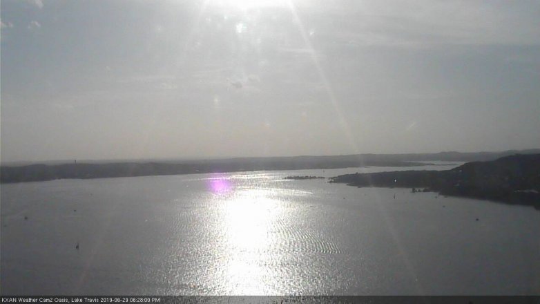 Lake Travis webcam, June 29, 2019 5:30 PM CT