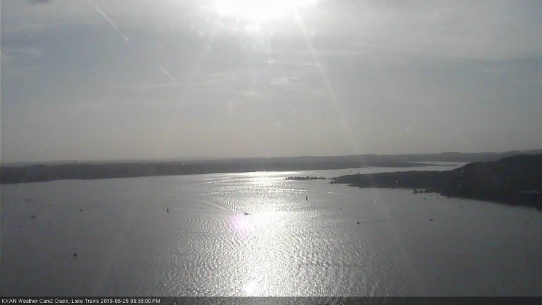 Lake Travis webcam, June 29, 2019 5:40 PM CT