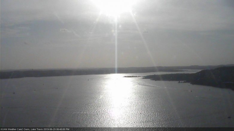 Lake Travis webcam, June 29, 2019 5:50 PM CT