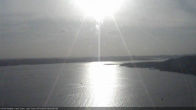 Lake Travis webcam, June 29, 2019 5:55 PM CT