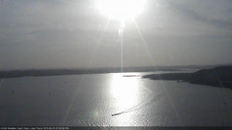 Lake Travis webcam, June 29, 2019 6:05 PM CT
