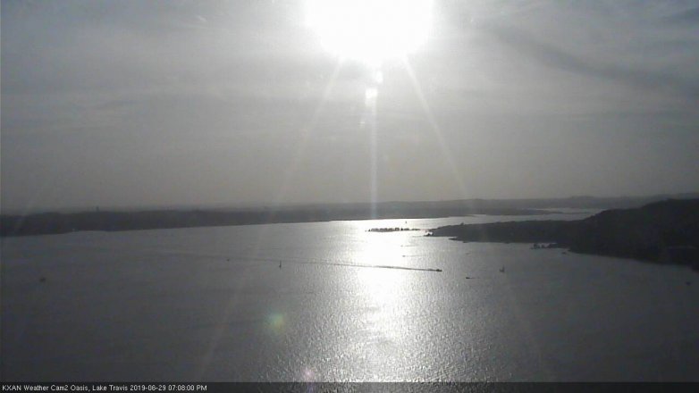 Lake Travis webcam, June 29, 2019 6:10 PM CT