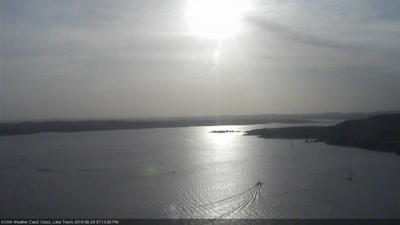 Lake Travis webcam, June 29, 2019 6:15 PM CT