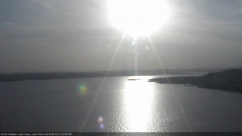 Lake Travis webcam, June 29, 2019 6:25 PM CT