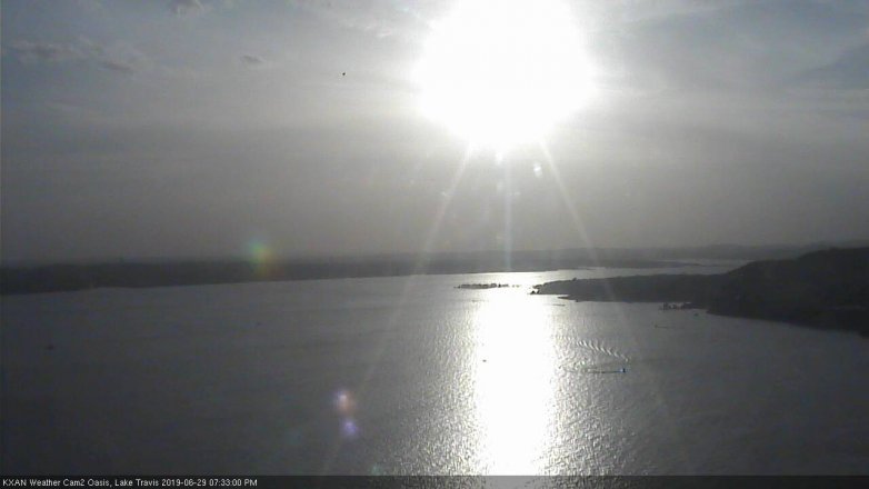 Lake Travis webcam, June 29, 2019 6:35 PM CT