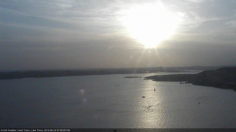 Lake Travis webcam, June 29, 2019 7:00 PM CT