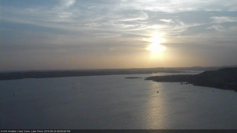 Lake Travis webcam, June 29, 2019 7:10 PM CT