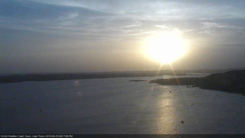 Lake Travis webcam, June 29, 2019 7:20 PM CT