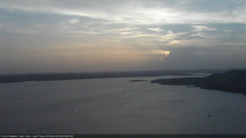 Lake Travis webcam, June 29, 2019 7:25 PM CT