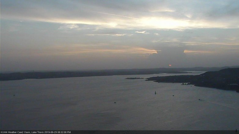Lake Travis webcam, June 29, 2019 7:35 PM CT