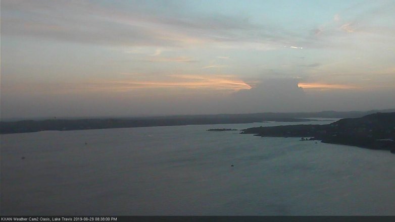Lake Travis webcam, June 29, 2019 7:40 PM CT