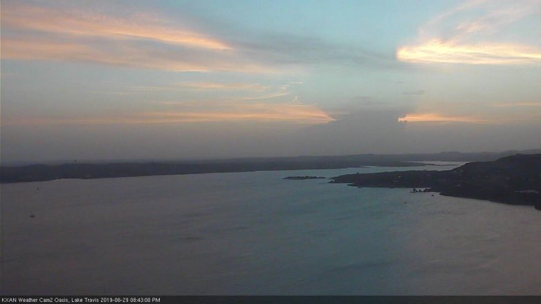 Lake Travis webcam, June 29, 2019 7:45 PM CT