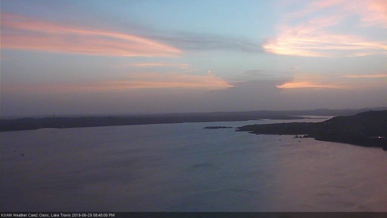 Lake Travis webcam, June 29, 2019 7:50 PM CT