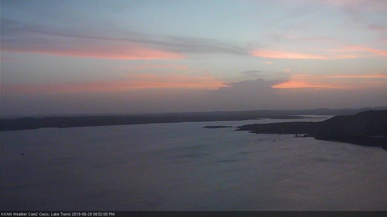 Lake Travis webcam, June 29, 2019 7:55 PM CT