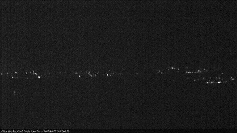 Lake Travis webcam, June 29, 2019 9:30 PM CT
