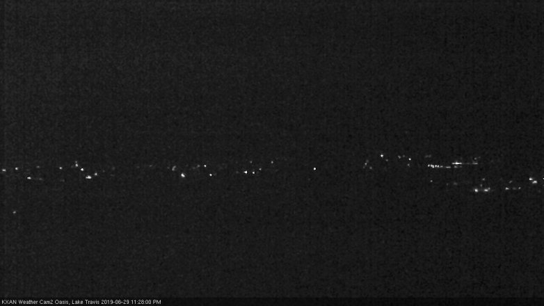 Lake Travis webcam, June 29, 2019 10:30 PM CT