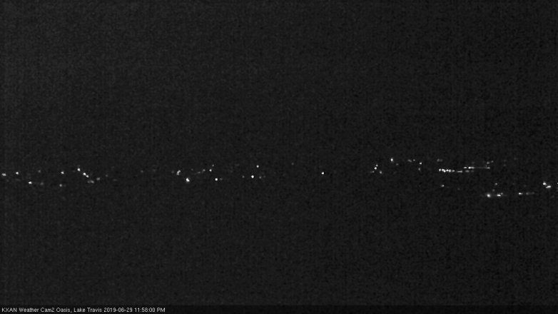 Lake Travis webcam, June 29, 2019 11:00 PM CT
