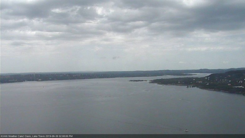 Lake Travis webcam, June 30, 2019 1:10 PM CT
