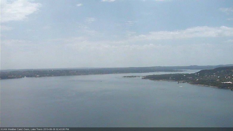 Lake Travis webcam, June 30, 2019 1:45 PM CT