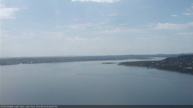 Lake Travis webcam, June 30, 2019 1:50 PM CT