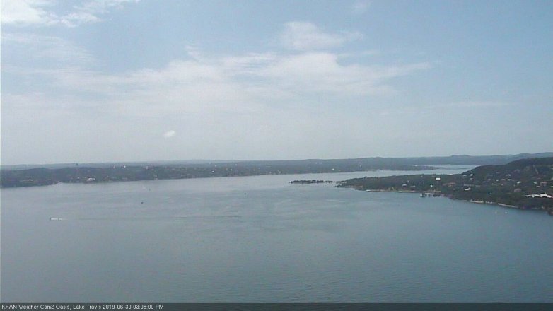 Lake Travis webcam, June 30, 2019 2:10 PM CT