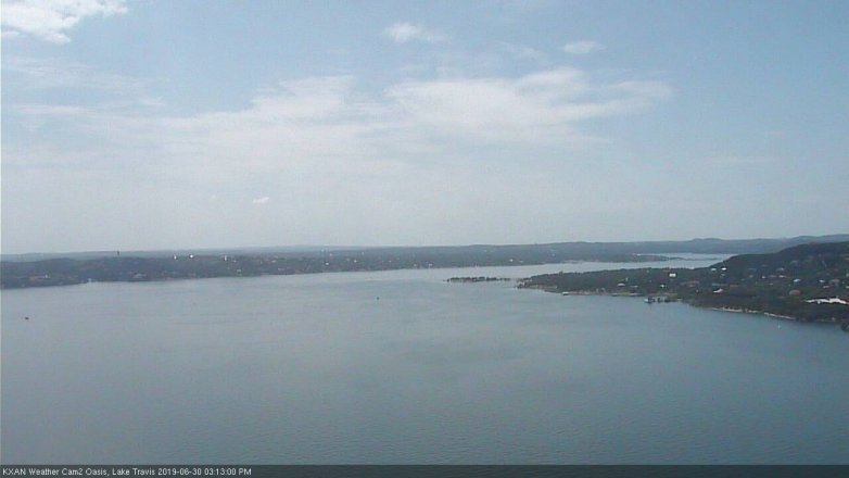 Lake Travis webcam, June 30, 2019 2:15 PM CT