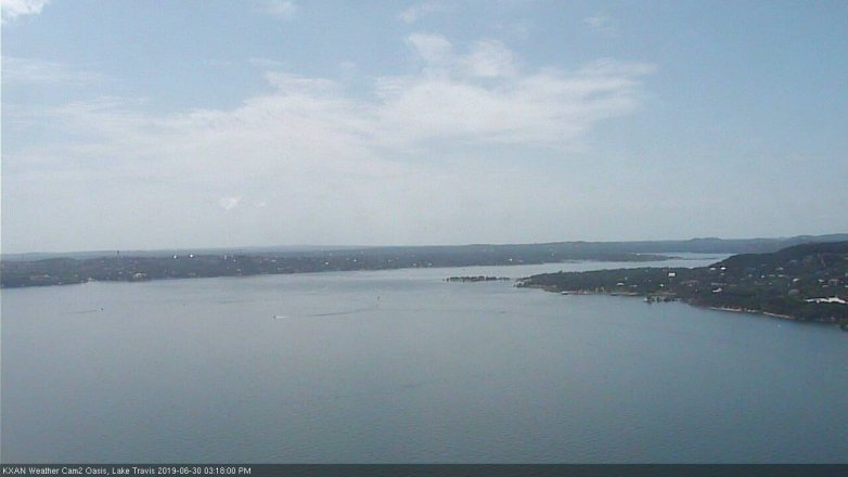 Lake Travis webcam, June 30, 2019 2:20 PM CT