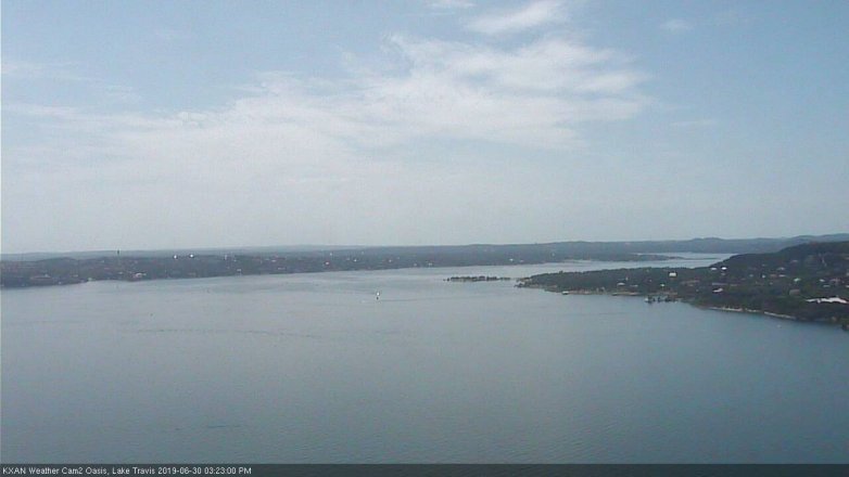 Lake Travis webcam, June 30, 2019 2:25 PM CT