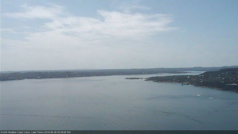 Lake Travis webcam, June 30, 2019 2:40 PM CT