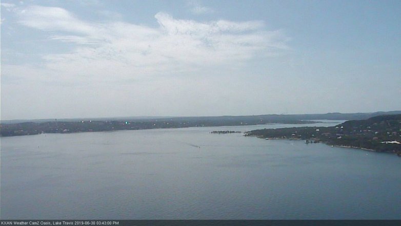 Lake Travis webcam, June 30, 2019 2:45 PM CT
