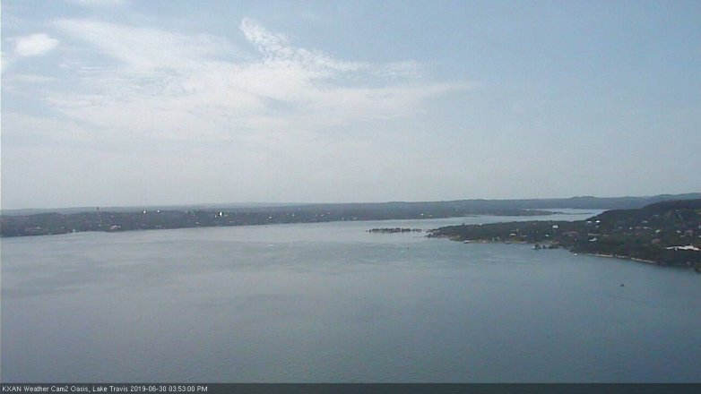 Lake Travis webcam, June 30, 2019 2:55 PM CT