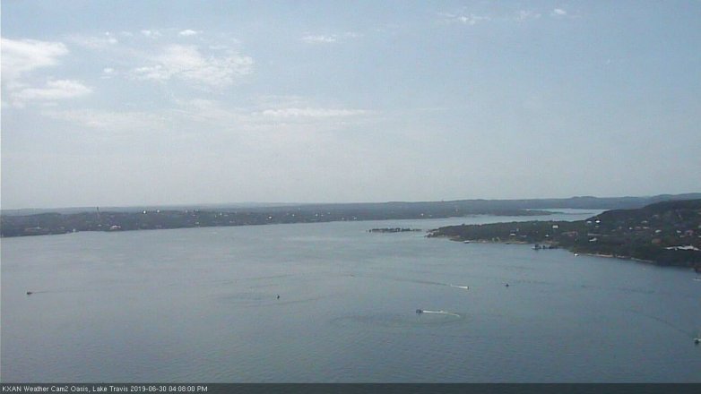 Lake Travis webcam, June 30, 2019 3:10 PM CT