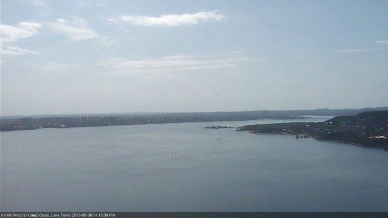 Lake Travis webcam, June 30, 2019 3:15 PM CT