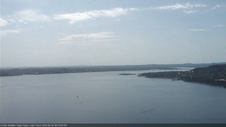 Lake Travis webcam, June 30, 2019 3:20 PM CT