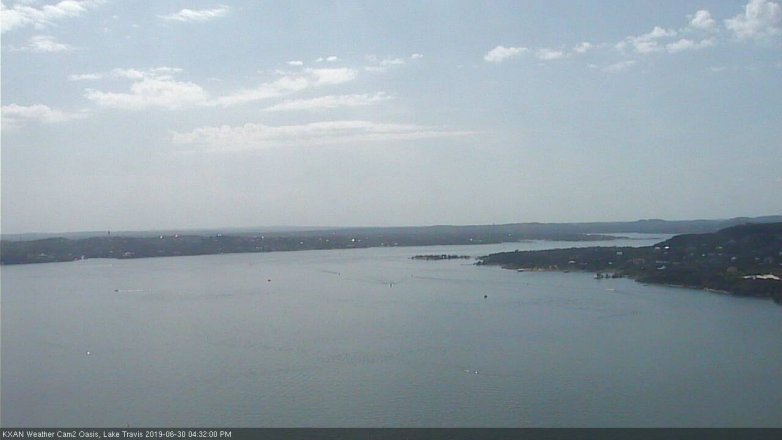 Lake Travis webcam, June 30, 2019 3:35 PM CT