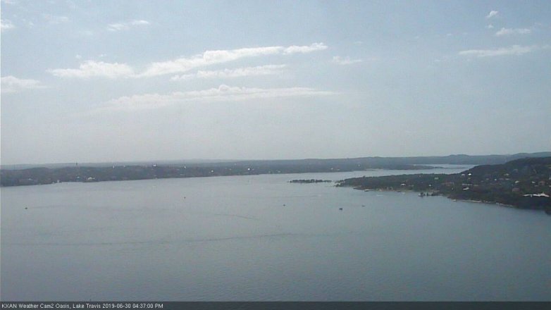 Lake Travis webcam, June 30, 2019 3:40 PM CT