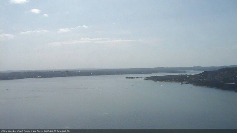 Lake Travis webcam, June 30, 2019 3:45 PM CT