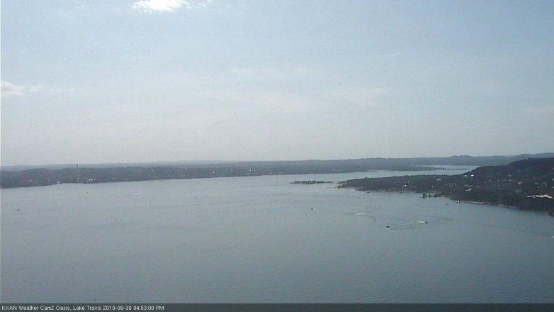 Lake Travis webcam, June 30, 2019 3:55 PM CT