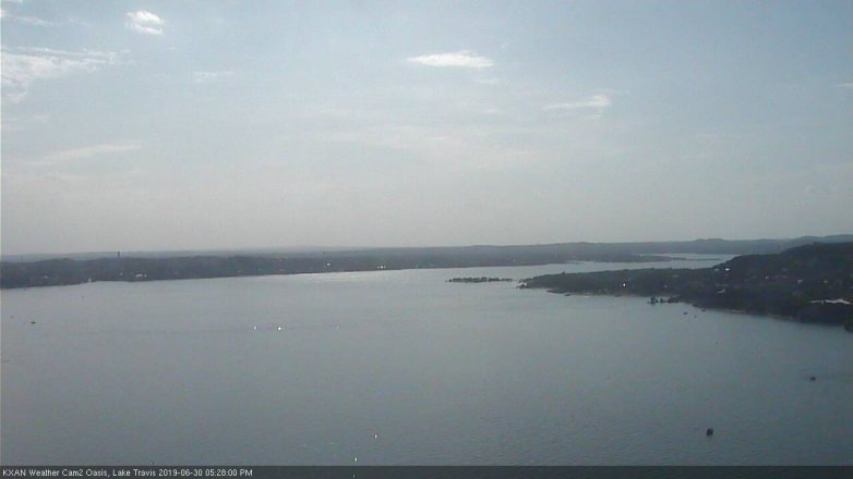 Lake Travis webcam, June 30, 2019 4:30 PM CT