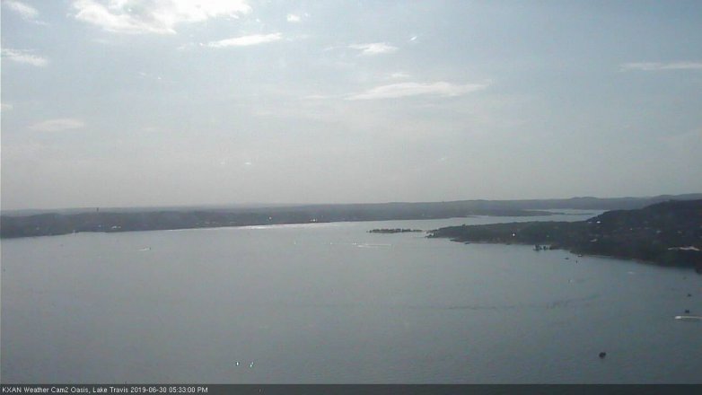 Lake Travis webcam, June 30, 2019 4:35 PM CT