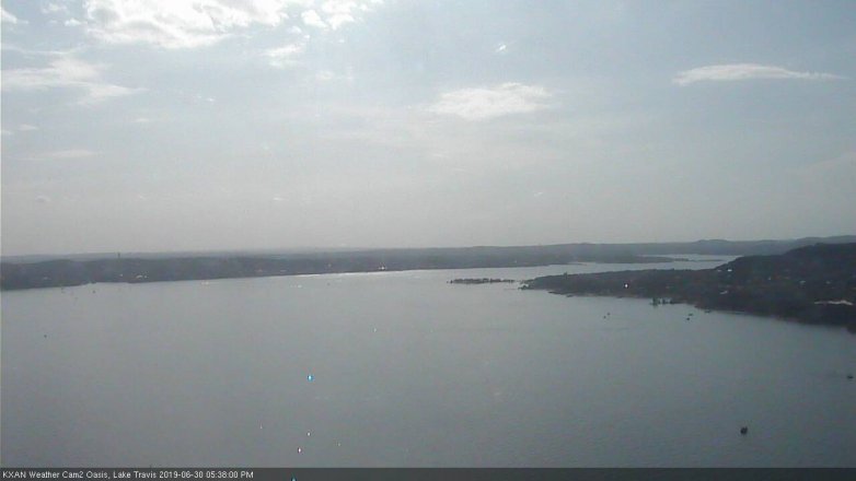 Lake Travis webcam, June 30, 2019 4:40 PM CT