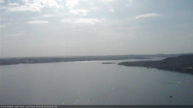 Lake Travis webcam, June 30, 2019 4:45 PM CT