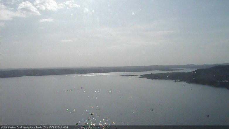 Lake Travis webcam, June 30, 2019 4:55 PM CT