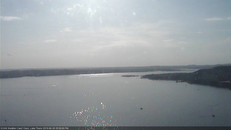 Lake Travis webcam, June 30, 2019 5:00 PM CT