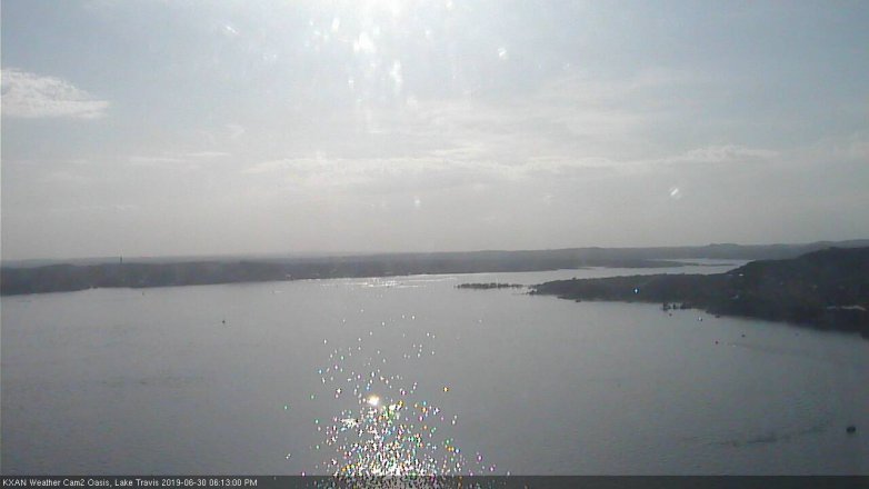 Lake Travis webcam, June 30, 2019 5:15 PM CT